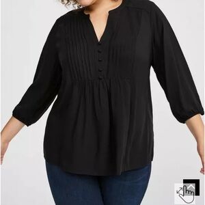 Torrid Pleated Blouse
